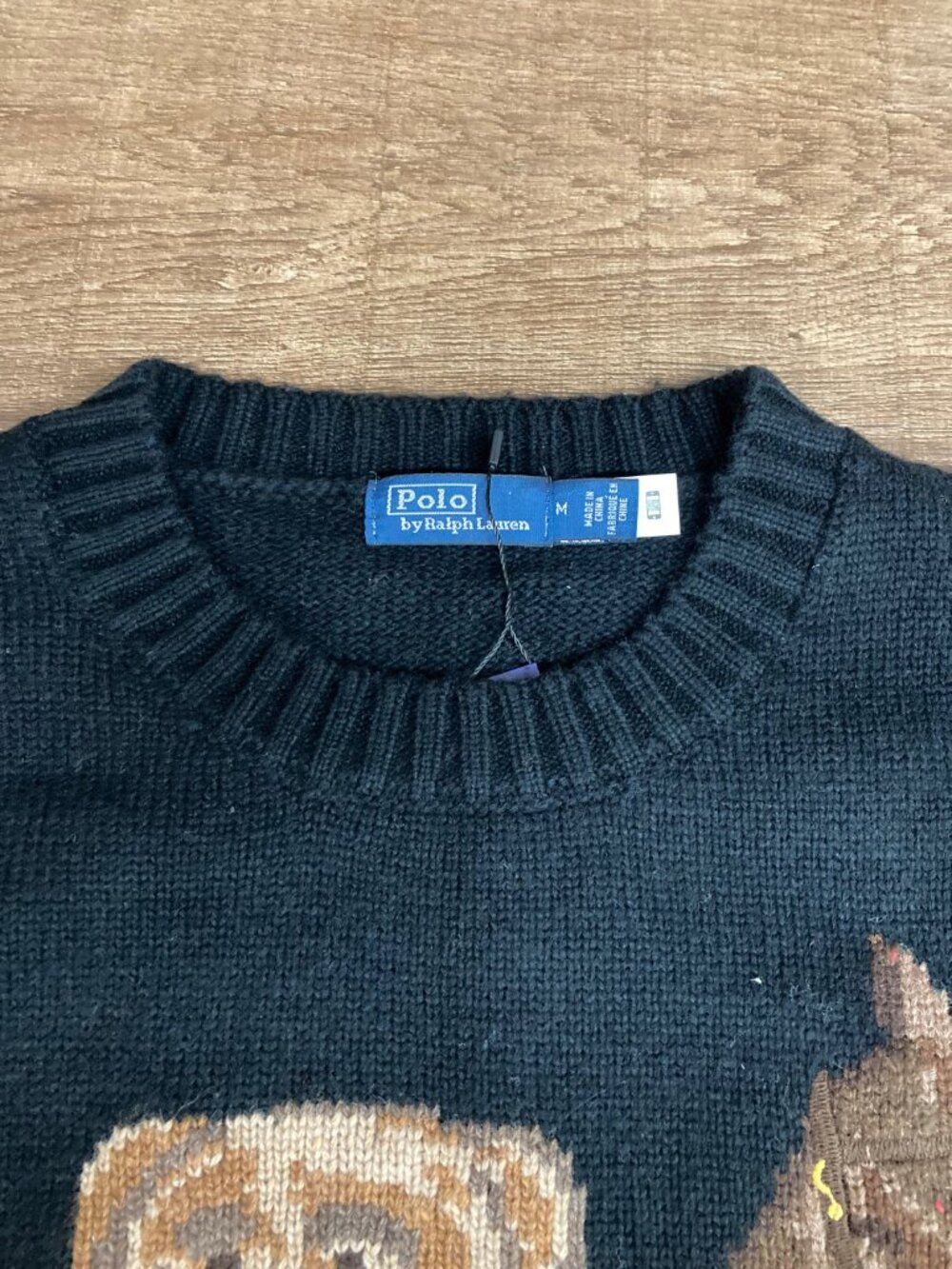 Ralph Lauren Tuxedo Bear Horse Knit Sweater - Picture 5 of 8